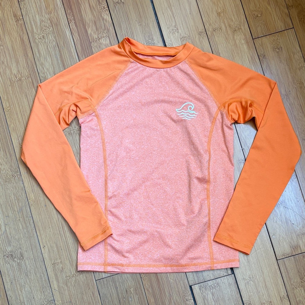 Orange Kids Rash Guard - Art Class M (8-10)